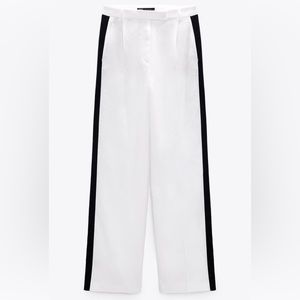 Zara Side Stripe Linen Pant